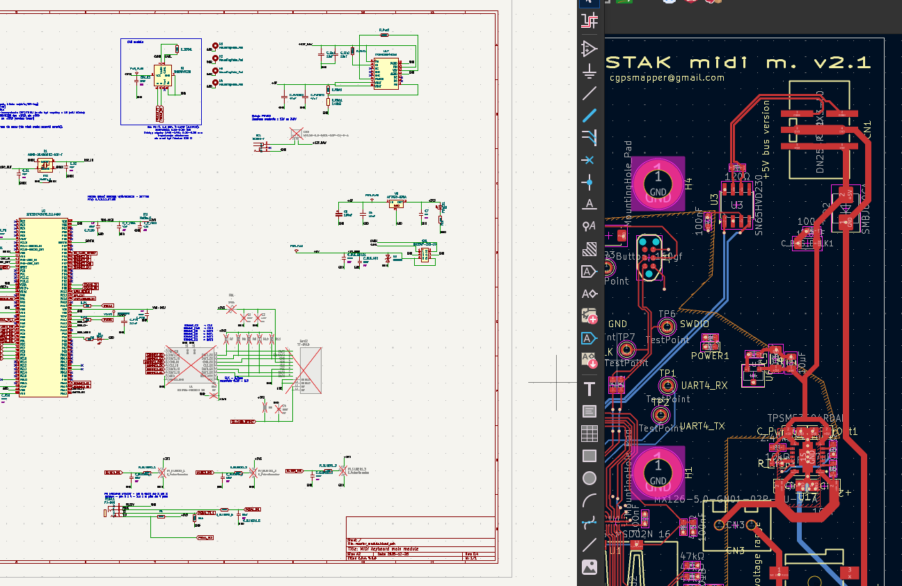 Master module Midi controller design